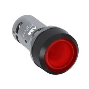 Compact Pushbutton Red 1NO LED 220V AC/DC New - Picture 1 of 4