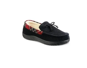Zapatillas mocasines sin cordones Totes para hombre de piel sintética negras talla M (8-9) 240185 - Imagen 1 de 1