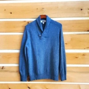 Suéter Joseph Abboud 100% Lana Cuello Botón Manga Larga Cuello en V Talla XL - Imagen 1 de 11