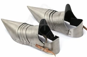 Disfraz medieval de caballero armadura Sabaton acero pies góticos armadura LARP cosplay - Imagen 1 de 3