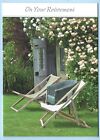 Retirement Best Wishes Greeting Card for Him or Her Male Female Happy Deckchairs