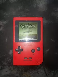 Nintendo Game Boy Pocket MGB-001 - Red - 100% OEM - Tested Working - Picture 1 of 3