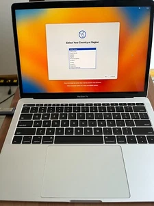 Apple MacBook Pro 2017 SILVER Laptop A1708 2.3G i5 8GB 256GB GOOD TESTED - Picture 1 of 9