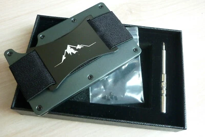 Aluminium grau Portemonnaie Kartenetui  mit Strap - RFID neu OVP - Bild 1 von 4