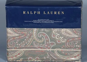 Funda nórdica Ralph Lauren Heritage Paisley Sage Multi 100 % algodón COMPLETA/QUEEN - Imagen 1 de 2