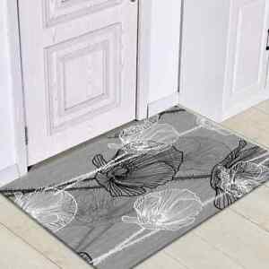 Simple Nordic Leaf Kitchen Bathroom Anti-Slip Door Mats Bedroom Decor Floor Rugs