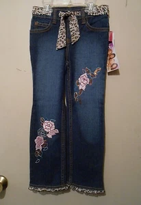 Disney The Cheetah Girls Embellished Denim Jeans 5 + 2 Piece Top Set 5/6 NWT - Picture 1 of 4