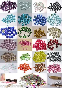 144 2.5mm IRON-ON RHINESTONE stone lot CRYSTAL BEAD custom tshirt TRANSFER PATCH - Picture 1 of 11