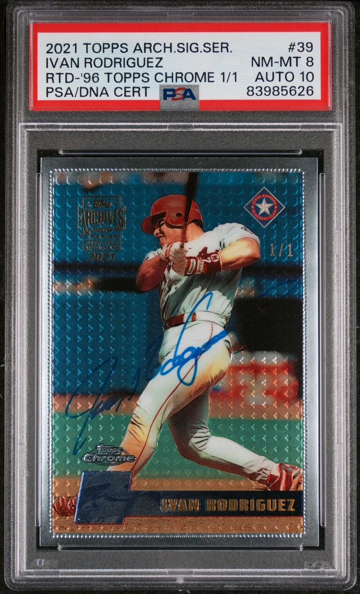 Ivan Rodriguez Grade 10 Baseball Trading Cards & Accessories for