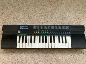 Banco de tonos de sonido Casio SA-20 100 de colección teclado piano probado funcionando - Imagen 1 de 11
