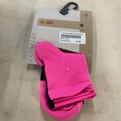 Calcetines Specialized Mujer SL Medio Rosa Neón XS/S Nuevos Ciclismo Foto 1 de 3