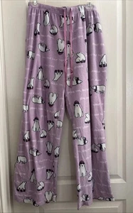 Pijama Croft & Borrow Mujer Púrpura Paz Amor y Oso Abrazos Impresiones Talla Grande - Imagen 1 de 7