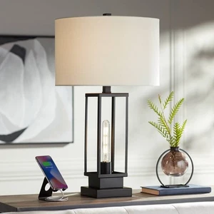 Franklin Iron Works Rafael 27 5/8" Night Light Dual USB Table Lamp - Picture 1 of 10