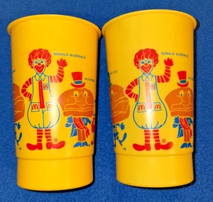 McDonald's McDonalds Restaurant Happy Cups 1971 McCheese Hamburgler Big Mac - Foto 1 di 19