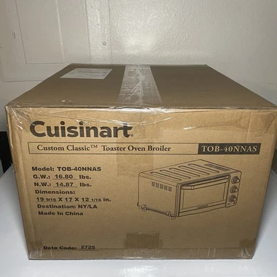 Cuisinart TOB-40N классический тостер духовка бройлер матовая нержавеющая сталь 1800 Вт - Изображение 1 из 4