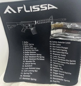 Tapis de souris de jeu Flissa Gun Assembly Design taille XL tapis de banc de bureau d'ordinateur - Photo 1/8