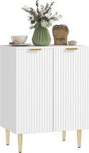 Cabinet Cupboard Sideboard Shelving Storage Cabinet Unit White - Picture 1 of 9