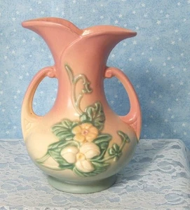 RUMPF WILDBLUMEN VASE DOPPELHENKEL 40er Jahre - Bild 1 von 8