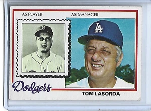 Tommy Lasorda 1978 Topps Baseball Manager Karte #189 - Los Angeles Dodgers - Bild 1 von 2
