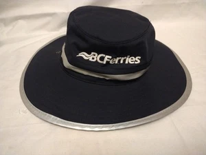 Sombrero de ala ancha vintage BC Ferries azul marino British Columbia Ferries Canadá S - Imagen 1 de 4