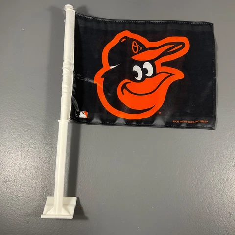 Baltimore Orioles MLB Baseball Window Car Flag Black and Orange Team Logo Sports Cover
