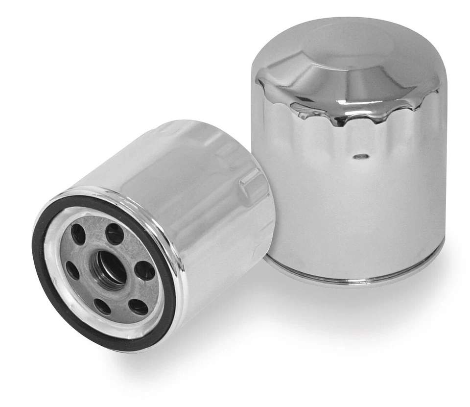 S & S Cycle Oil Filter Chrome 31-4104 - Image 1 of 1