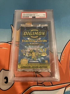 PSA 7 Digimon Exclusive Preview Booster Pack Animé Série 1 Edition Scellé 1er - Photo 1 sur 3