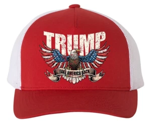 Trump Vance 2024 Take America MAGA Never Surrender 45 47 Retro Trucker Hat Cap - Picture 1 of 28