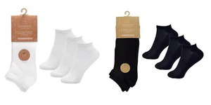 Men’s Bamboo Grip Trainer Liner Socks Super Soft Ankle Fit 2 Colours Size 6-11 - Picture 1 of 3