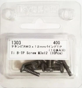 Kyosho 1303 Titanium B-TP Screw M3 x 12 (10 Pcs) set for Kyosho RC Model - Picture 1 of 2