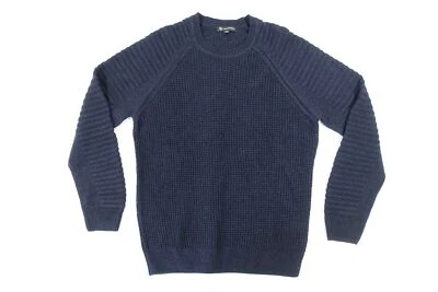 SUÉTER INC INTERNATIONAL CONCEPT AZUL MARINO TEJIDO GRANDE PESO PESADO CUELLO REDONDO NUEVO Foto 1 de 4