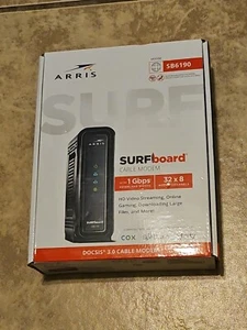 MÓDEM CABLE ARRIS SURF/tablero DOCSIS 3.0 - SB6190 G3 SELLADO - Imagen 1 de 9