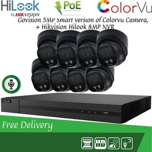 8MP SECURITY SYSTEM POE COLORVU 4K UHD CCTV NVR IP 5MP NIGHT VISION CAMERA KIT - Picture 1 of 28
