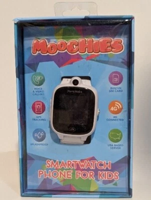 New Moochies Kids Smart Watch Phone & Tracker White Children’s 4G - Image 1 of 4