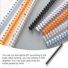  30 Hole Plastic Open Binder Binding Spines Black Folders Office Supplies