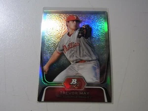 2012 Bowman Platinum Prospects Trevor May #BPP25 Refractor Phillies - Picture 1 of 1