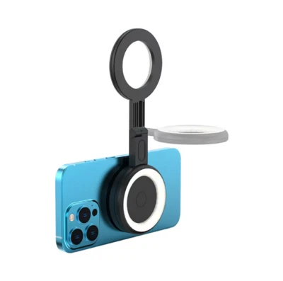 Mini Folding Magnetic Led Fill Light Portable Make Up Selfie Phone Ring Light - Image 1 of 4