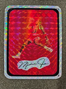 🌟 Prism Refractor Vending Sticker Trading Card Michael Jordan Chicago RARE! - Picture 1 of 3