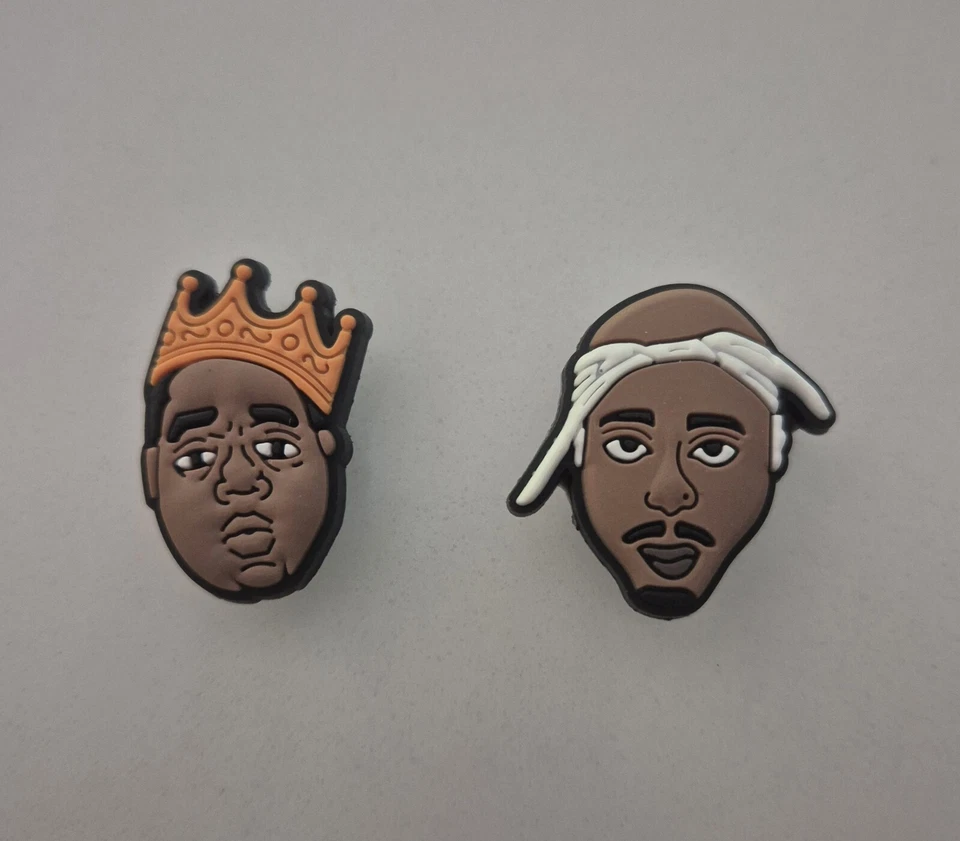 Croc Shoe Charms - 2pac & Biggie - Tupac & Notorious BIG - Hip Hop Croc