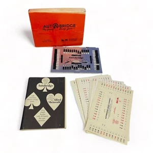 1959 Auto Bridge Game Play Yourself Deluxe Pocket Model No. PB Complete - Picture 1 of 10