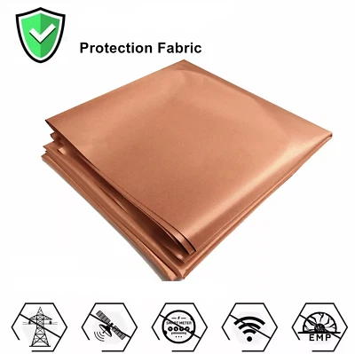 Pure Copper Faraday Fabric-EMF Protection RFID/EMI/RF Electromagnetic Shielding - Image 1 of 4