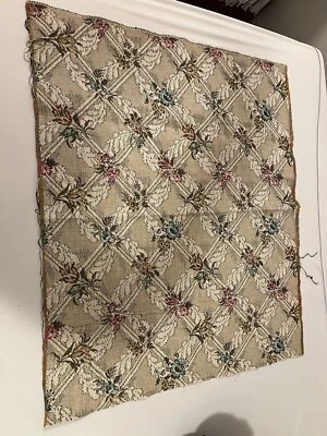 Upostery fabric remnent floral 33x28 inches - Image 1 of 4