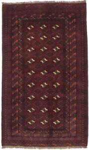 Semi Antique Tribal Design 4X7 Foyer Wool Rug Oriental Farmhouse Decor Carpet