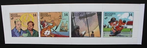 BELGIUM 1991 Philately: Comic Strips. Set of 4 in UNFOLDED BOOKLET. MNH. SGSB54. - Picture 1 of 2