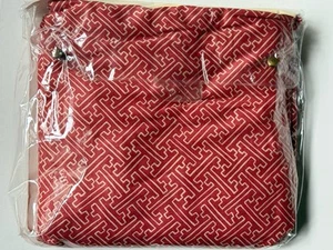 NEW RALPH LAUREN Red *VILLA CAMELIA ~QUEEN Extra DEEP FITTED SHEET Fretwork - Picture 1 of 9