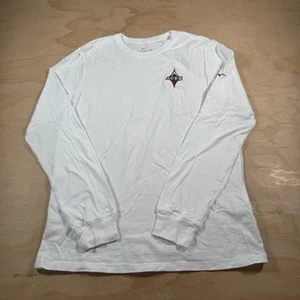A5339 Las Vegas Aces Long Sleeve Nike Tee White Shirt Size Medium - Picture 1 of 9