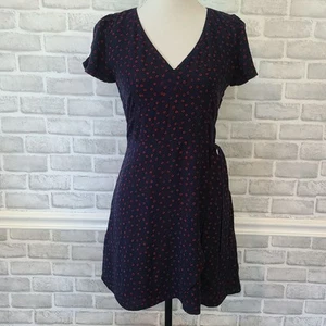 Mini Vestido Retro Rockabilly Pequeño Abercrombie & Fitch Envolvente Frontal Ditzy Floral - Imagen 1 de 10