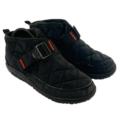 Chaco Ramble Puff Botas Mujer 8 Negro Acolchado Sin Cordones Invierno Impermeable Botín Foto 1 de 4