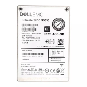 Dell EMC (118000796) - 400GB Mixed Use (SFF 2.5in) SAS-3 12G SSD WUSTR6440ASS205 - Picture 1 of 3