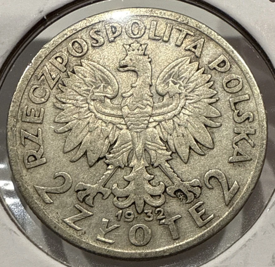 Moneda de plata Polonia 2 Zlote 1932 Foto 1 de 4